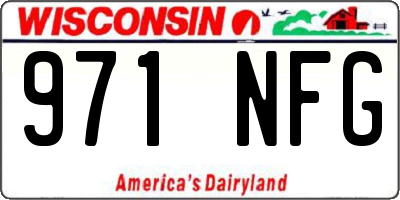 WI license plate 971NFG