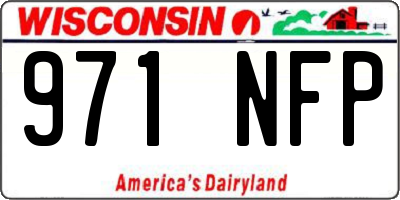 WI license plate 971NFP