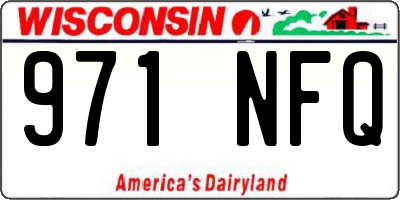 WI license plate 971NFQ