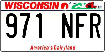 WI license plate 971NFR