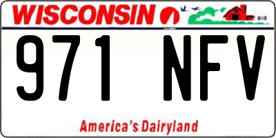 WI license plate 971NFV