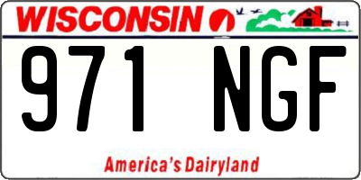 WI license plate 971NGF