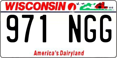 WI license plate 971NGG