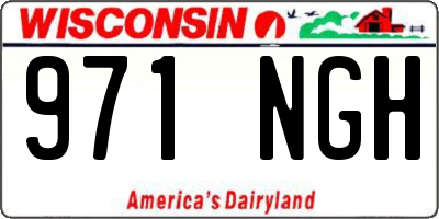 WI license plate 971NGH