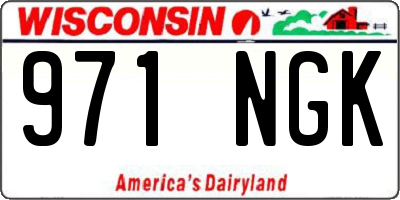 WI license plate 971NGK