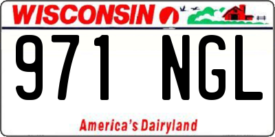 WI license plate 971NGL
