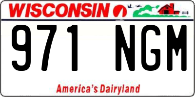 WI license plate 971NGM