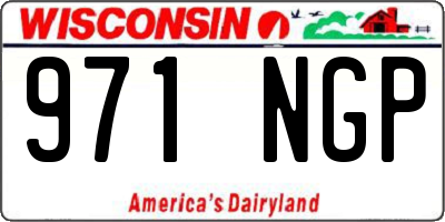 WI license plate 971NGP