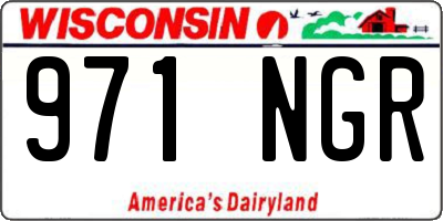 WI license plate 971NGR