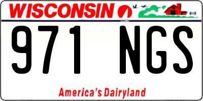 WI license plate 971NGS