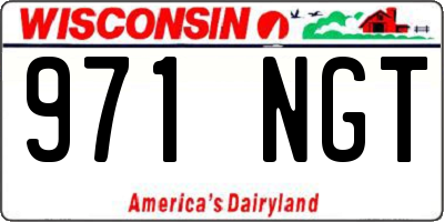 WI license plate 971NGT