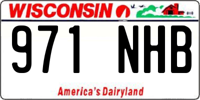 WI license plate 971NHB