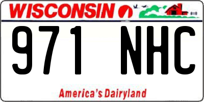 WI license plate 971NHC