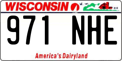 WI license plate 971NHE