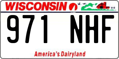WI license plate 971NHF
