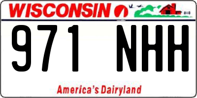 WI license plate 971NHH
