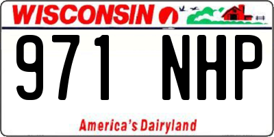 WI license plate 971NHP