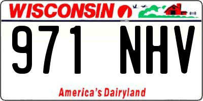 WI license plate 971NHV
