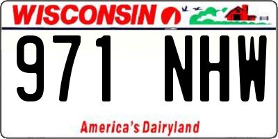 WI license plate 971NHW