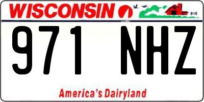 WI license plate 971NHZ