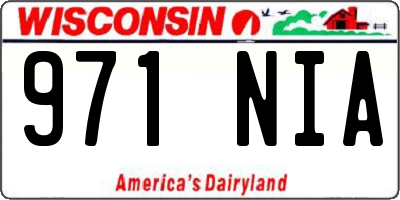 WI license plate 971NIA
