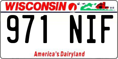 WI license plate 971NIF