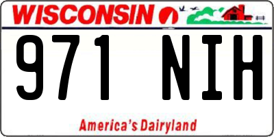 WI license plate 971NIH
