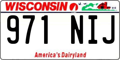 WI license plate 971NIJ
