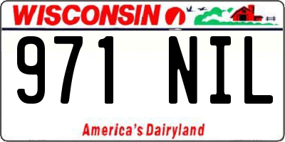 WI license plate 971NIL