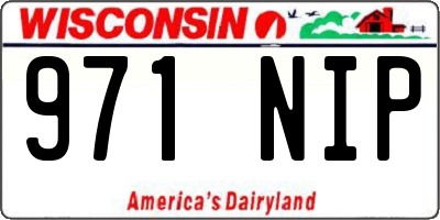 WI license plate 971NIP