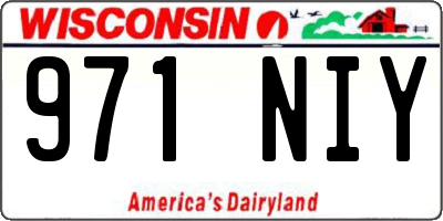 WI license plate 971NIY