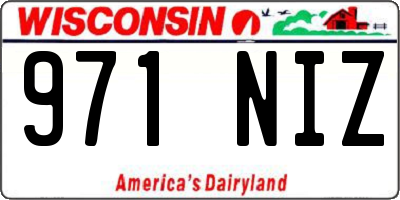 WI license plate 971NIZ