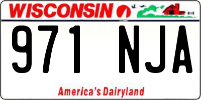 WI license plate 971NJA