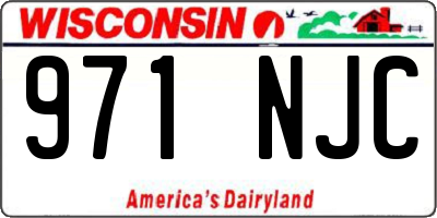 WI license plate 971NJC