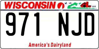 WI license plate 971NJD