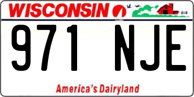 WI license plate 971NJE