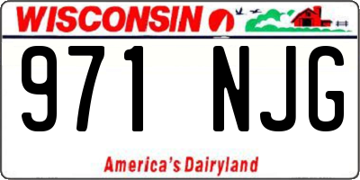WI license plate 971NJG