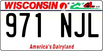 WI license plate 971NJL