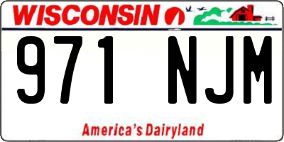 WI license plate 971NJM