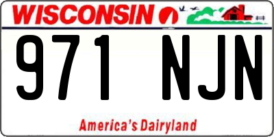 WI license plate 971NJN