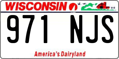 WI license plate 971NJS