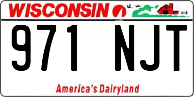 WI license plate 971NJT
