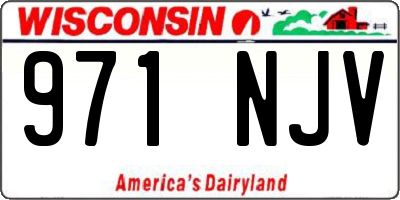 WI license plate 971NJV