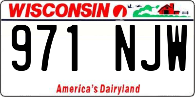 WI license plate 971NJW