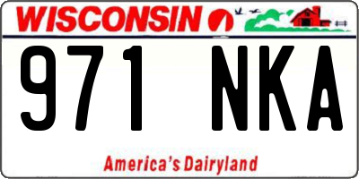 WI license plate 971NKA