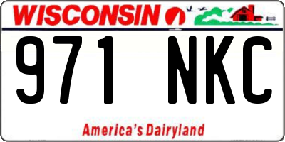 WI license plate 971NKC