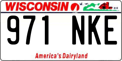 WI license plate 971NKE