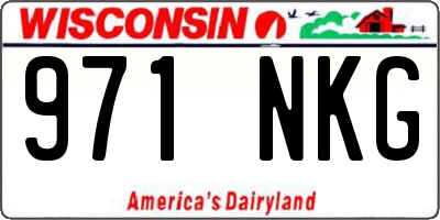 WI license plate 971NKG