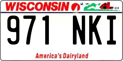 WI license plate 971NKI