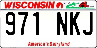 WI license plate 971NKJ